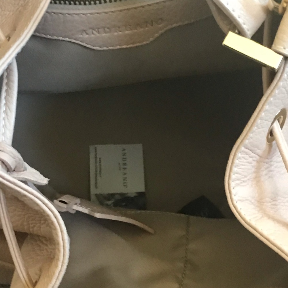 ALL 5* SELLER NEW Italy ANDREANO pink leather bag! - Picture 6 of 8